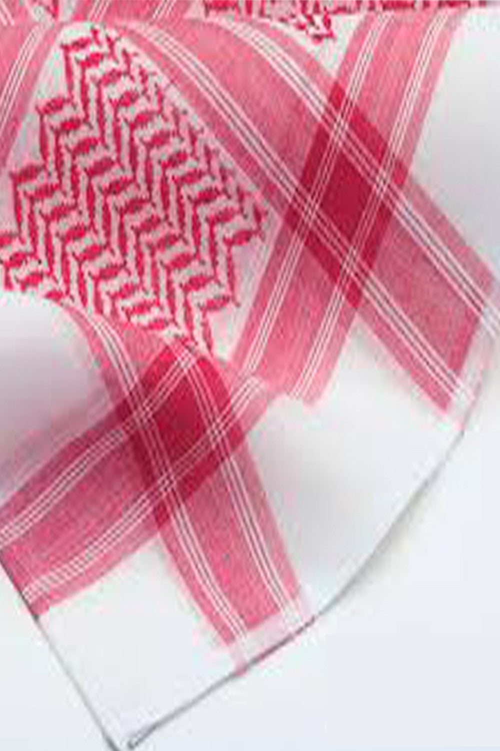 Ghutra Shemagh Keffieh homme rouge et blanc