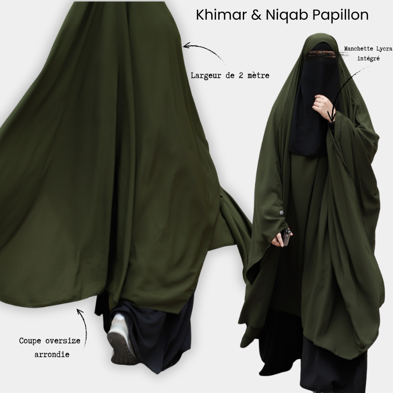 Khimar & Niqab papillon Umm Hafsa