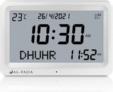 Horloge Adhan AL-FAJIA FAJ-113 Horloge (NOUVEAU MODELE) 8 sons de prière Azan
