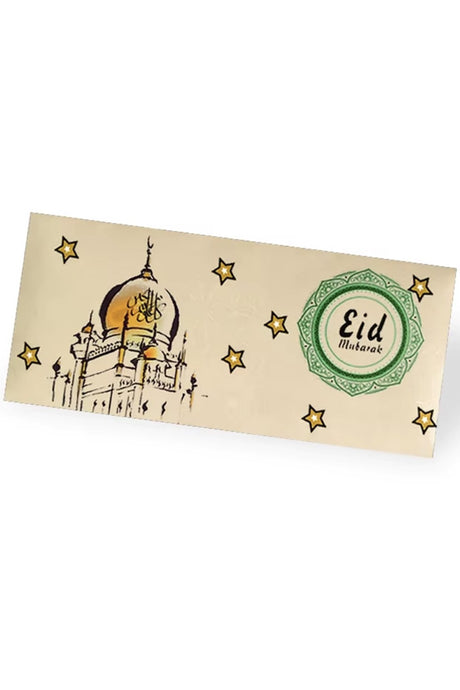 Lot de 6 enveloppes d'argent de poche pour enfants Eid Mubarak, Pafu Cadeaux en espèces et porte-cartes cadeaux pour le Ramadan
