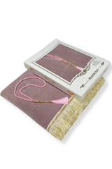 Coffret Cadeau Musulman – Tapis de Prière Velours & Chapelet (Tasbih) Élégant