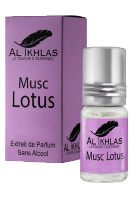 Musc Lotus 5mL - Extrait de Parfum Sans Alcool - Al Ikhlas