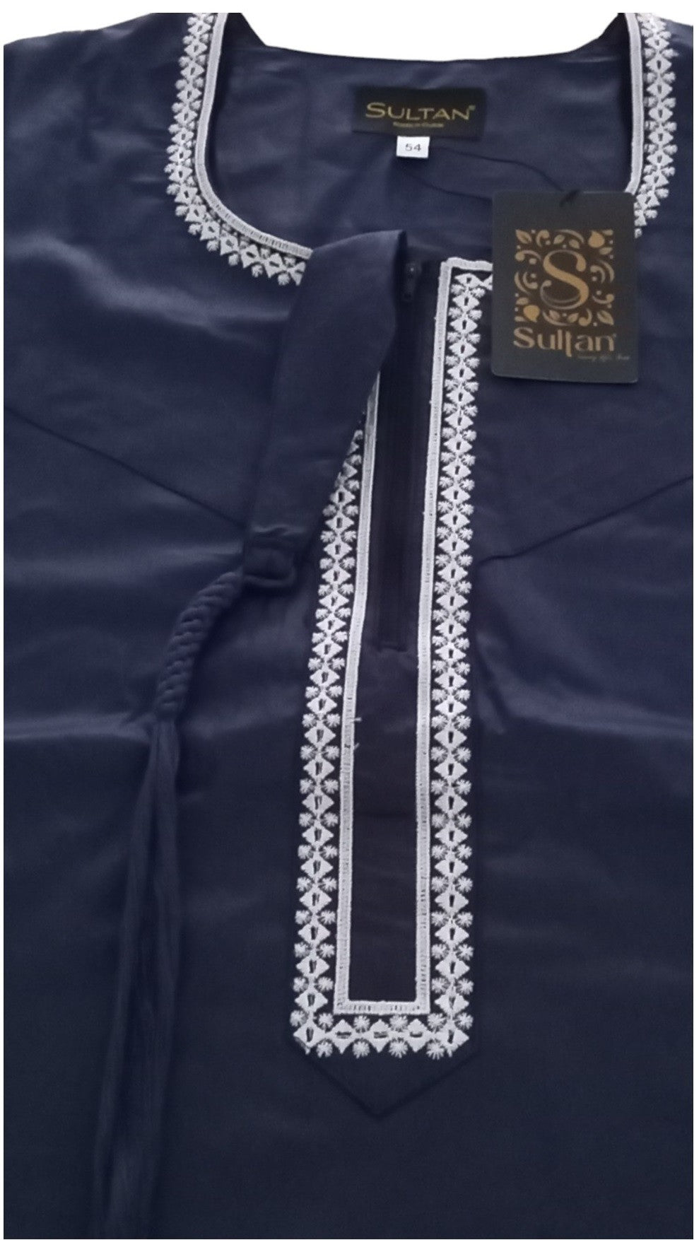 Qamis Omani en tissu satin précieux - Sultan