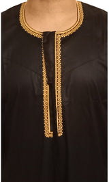 Qamis Omani en tissu satin précieux - Sultan