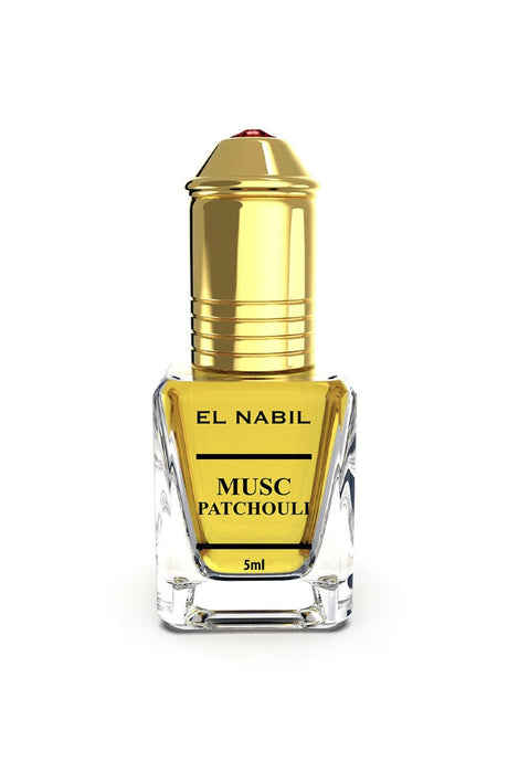 Musc Patchouli El nabil 5mL - Extrait de Parfum Sans Alcool - EL NABIL