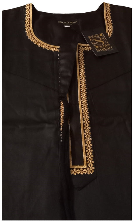 Qamis Omani en tissu satin précieux - Sultan