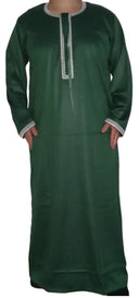Qamis Omani en tissu satin précieux - Sultan