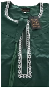 Qamis Omani en tissu satin précieux - Sultan