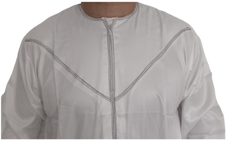 Qamis Émirati en Satin Précieux – Manches Longues | Sultan