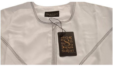 Qamis Émirati en Satin Précieux – Manches Longues | Sultan