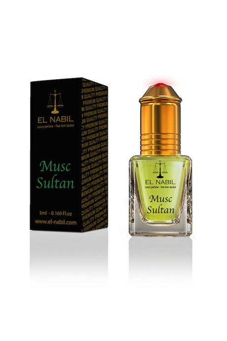 Musc Sultan El nabil 5mL - Extrait de Parfum Sans Alcool - EL NABIL