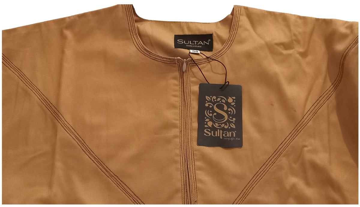 Qamis Émirati en Satin Précieux – Manches Longues | Sultan