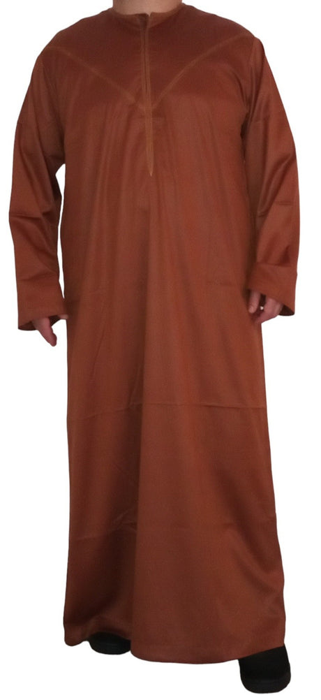 Qamis Émirati en Satin Précieux – Manches Longues | Sultan