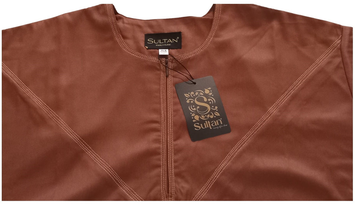 Qamis Émirati en Satin Précieux – Manches Longues | Sultan