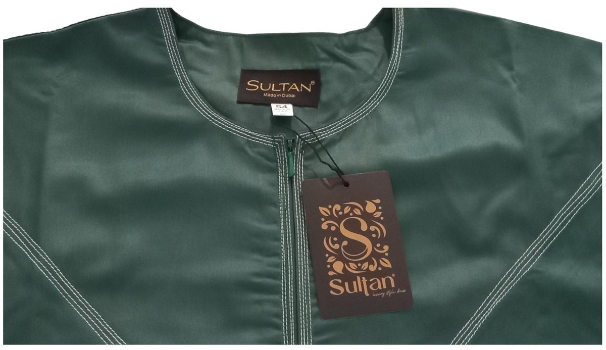 Qamis Émirati en Satin Précieux – Manches Longues | Sultan