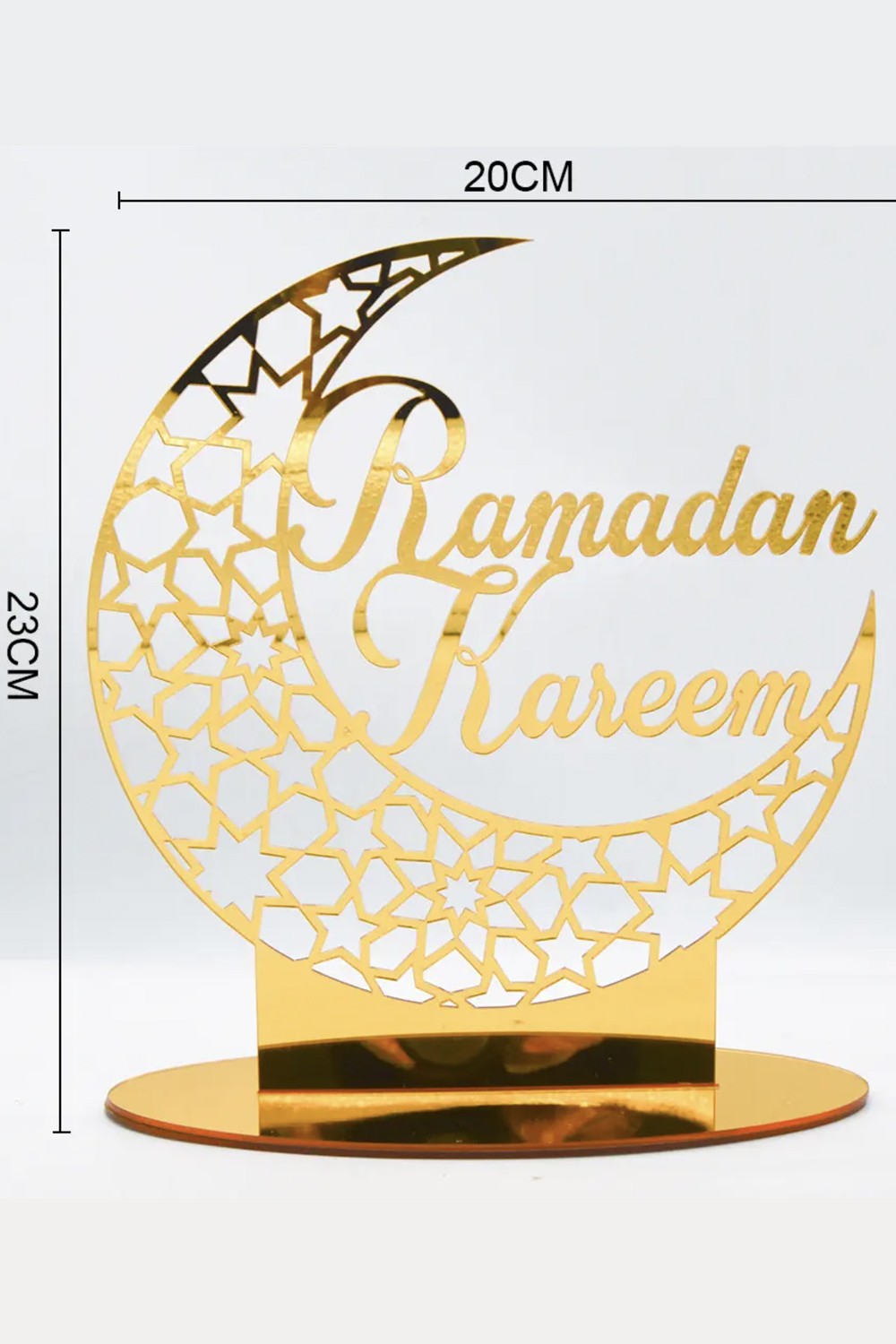 Décoration de table en acrylique - Ramadan Kareem 2025, motif islamique