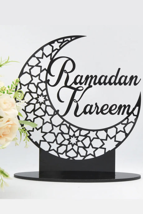 Décoration de table en acrylique - Ramadan Kareem 2025, motif islamique