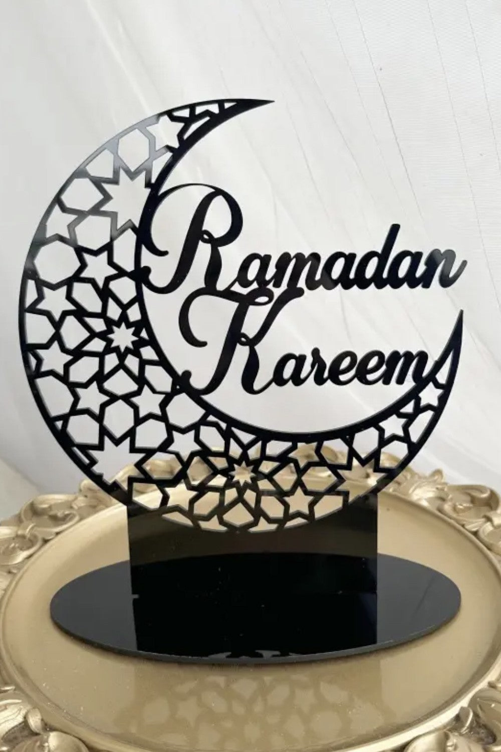 Décoration de table en acrylique - Ramadan Kareem 2025, motif islamique