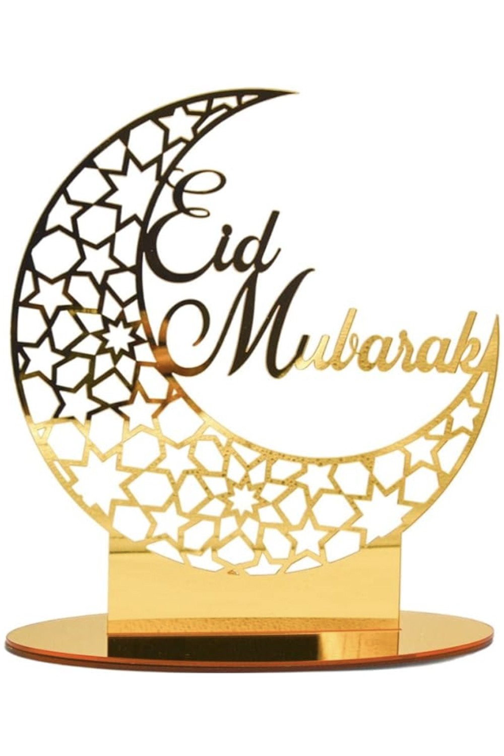 Décoration de table islamique en acrylique - Eid Mubarak 2025