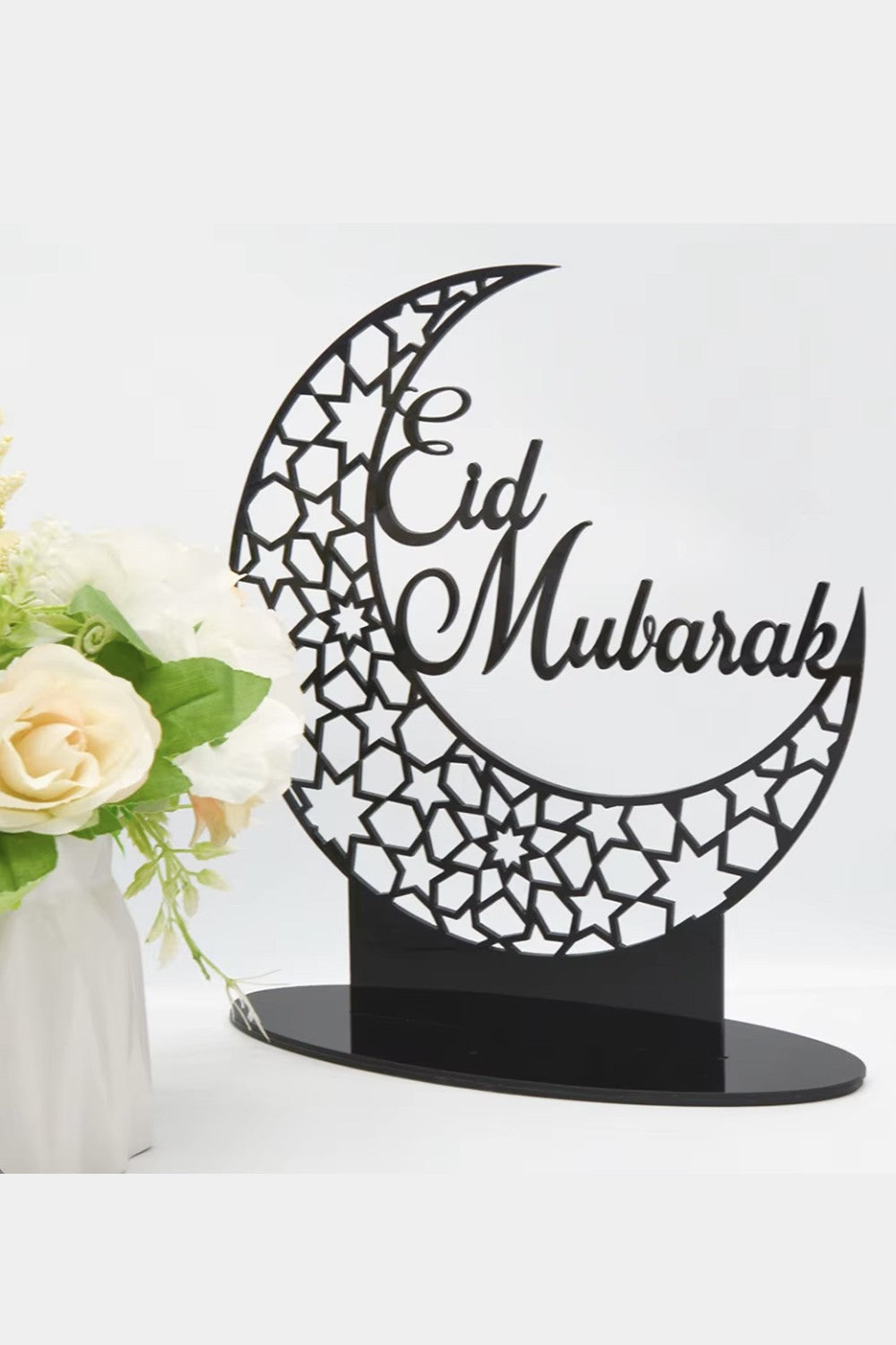 Décoration de table islamique en acrylique - Eid Mubarak 2025