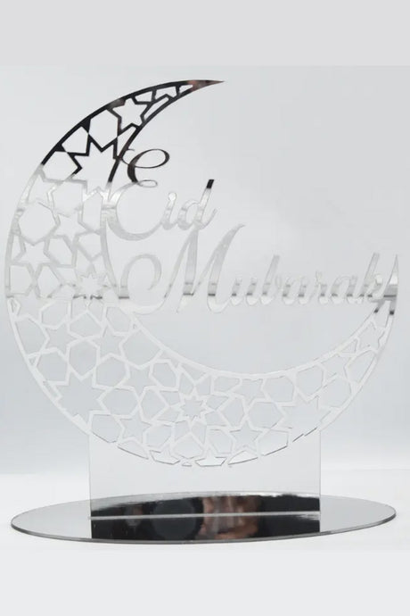 Décoration de table islamique en acrylique - Eid Mubarak 2025