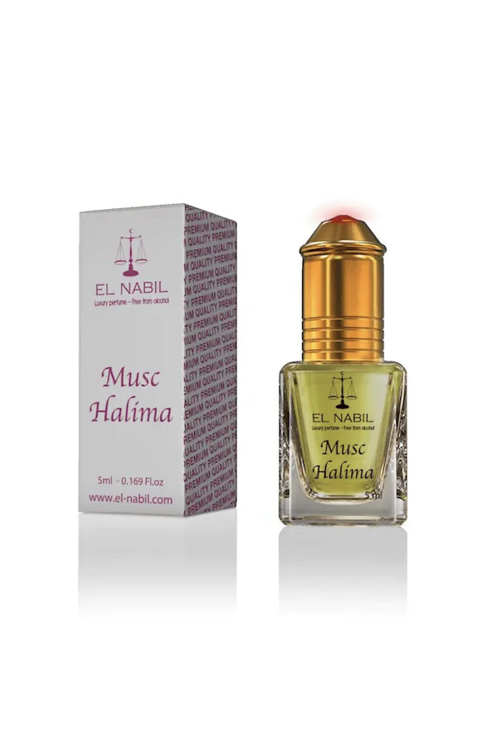Musc Halima El nabil 5mL - Extrait de Parfum Sans Alcool - EL NABIL