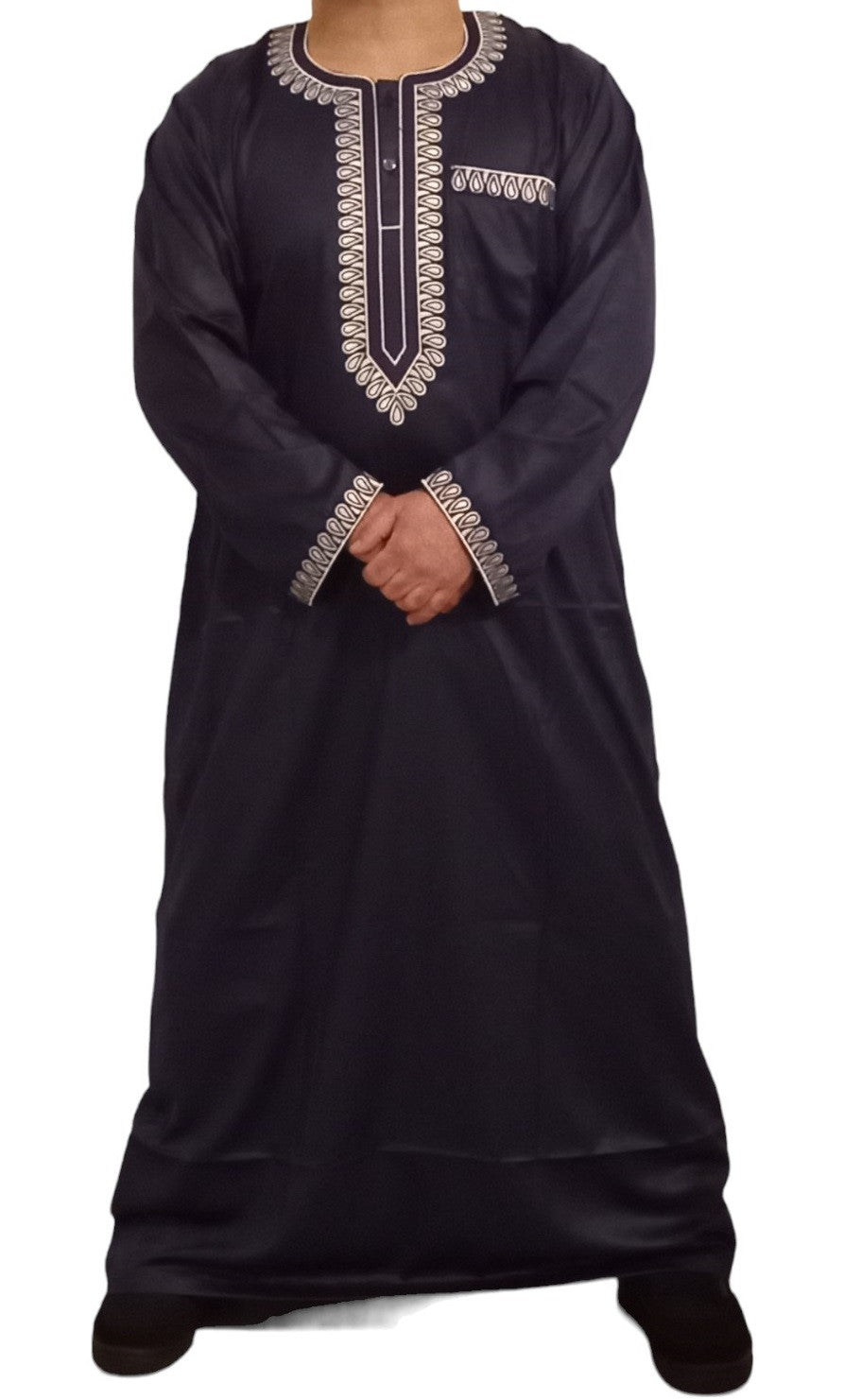 Qamis Sultan Classique Brodé – Manches Longues | Sultan