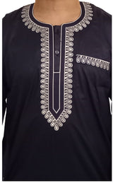 Qamis Sultan Classique Brodé – Manches Longues | Sultan