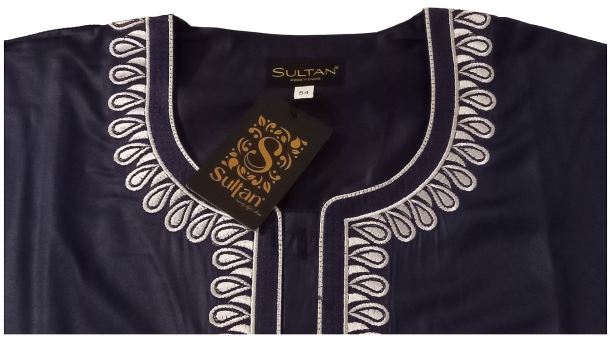 Qamis Sultan Classique Brodé – Manches Longues | Sultan