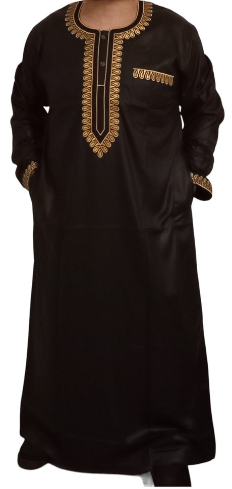 Qamis Sultan Classique Brodé – Manches Longues | Sultan