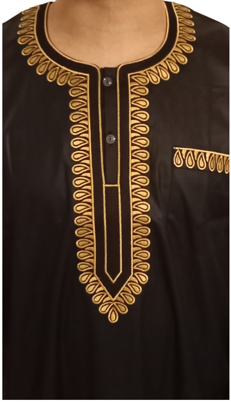 Qamis Sultan Classique Brodé – Manches Longues | Sultan