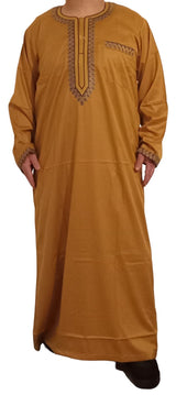 Qamis Sultan Classique Brodé – Manches Longues | Sultan