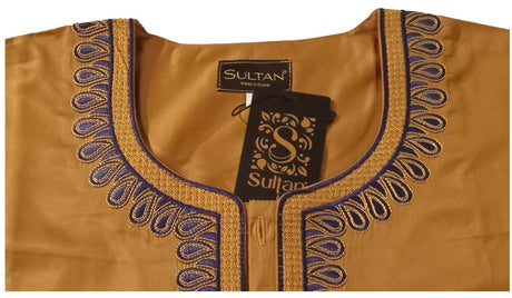 Qamis Sultan Classique Brodé – Manches Longues | Sultan