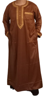 Qamis Sultan Classique Brodé – Manches Longues | Sultan