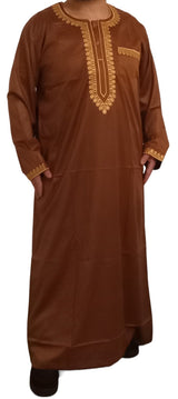 Qamis Sultan Classique Brodé – Manches Longues | Sultan