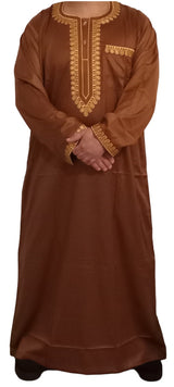 Qamis Sultan Classique Brodé – Manches Longues | Sultan