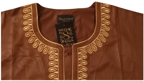 Qamis Sultan Classique Brodé – Manches Longues | Sultan