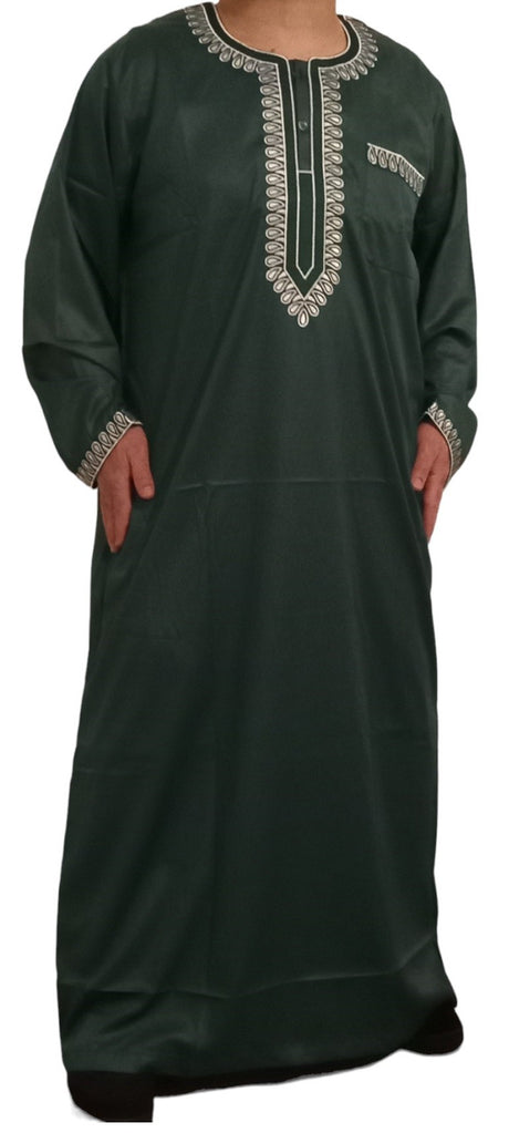 Qamis Sultan Classique Brodé – Manches Longues | Sultan
