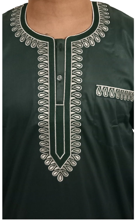 Qamis Sultan Classique Brodé – Manches Longues | Sultan
