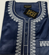Qamis Sultan Classique Brodé – Manches Longues | Sultan