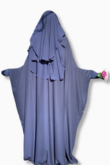 Niqab 3 voiles Casquette 95cm Umm Hafsa
