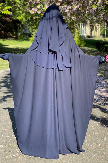 Niqab 3 voiles Casquette 95cm Umm Hafsa