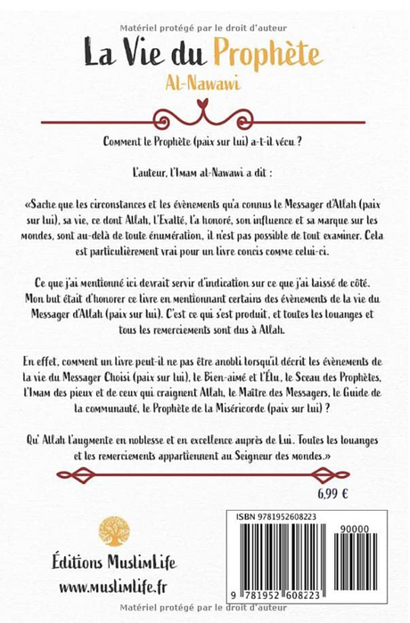 La vie du Prophète de Nawawi - Édition MuslimLife