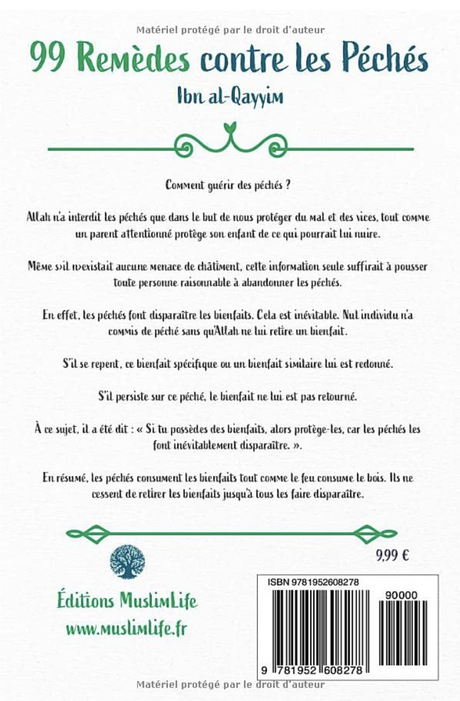 99 Remèdes contre les Péchés de ibn Qayyim - Édition MuslimLife