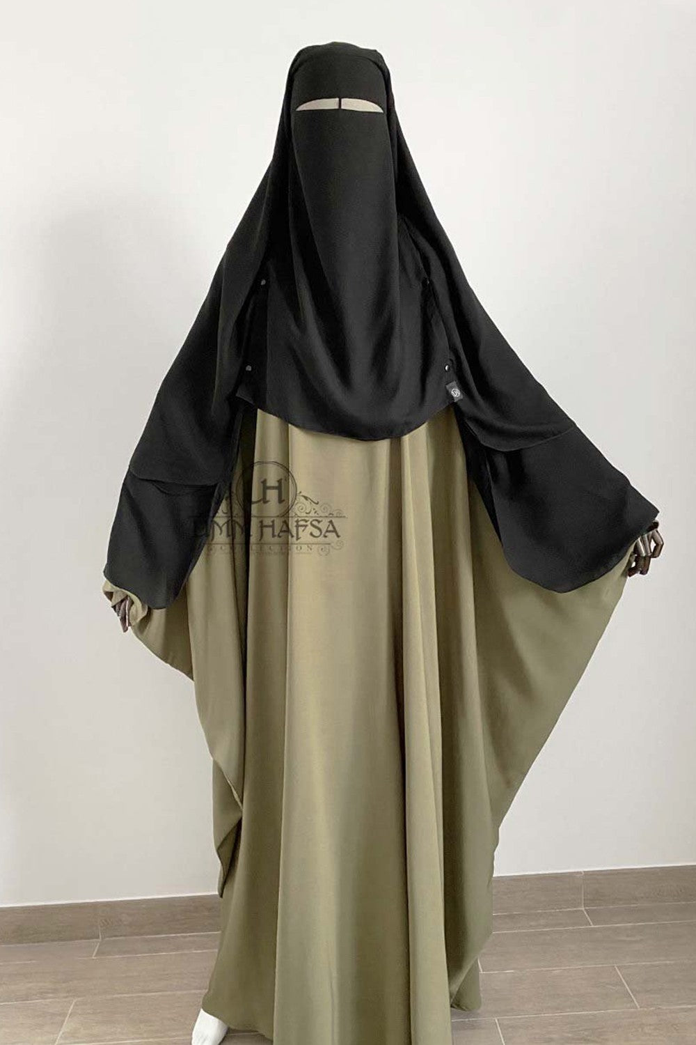 Niqab/Sitar cape à clips 1m50 Umm Hafsa