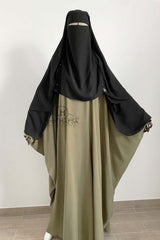 Niqab/Sitar cape à clips 1m50 Umm Hafsa