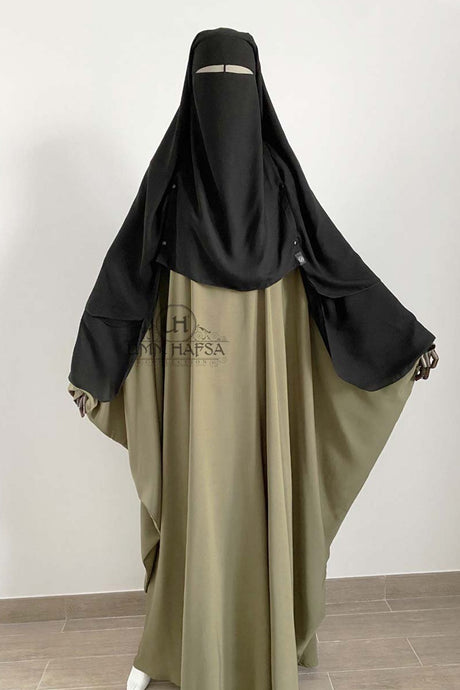Niqab/Sitar cape à clips 1m50 Umm Hafsa
