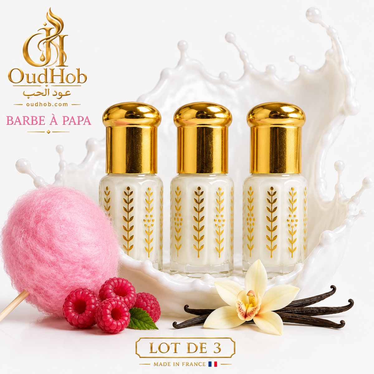 Musc Tahara Suikerspin – Intieme Musk Zonder Alcohol 3 ml – OudHob | عود الحب