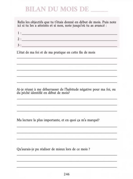 Planner religieux annuel - Éditions AL IMAM