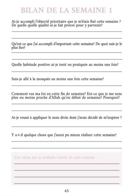 Planner religieux annuel - Éditions AL IMAM